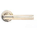 From The Anvil - Brompton Lever on Rose Set (Art Deco) - Unsprung - Polished Nickel - 50002 - Choice Handles