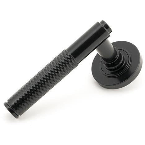 From The Anvil - Lever on Rose Set (Plain) - Unsprung - Black - 50005 - Choice Handles