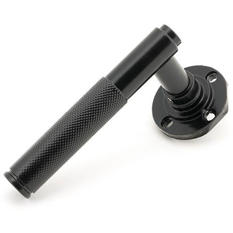 From The Anvil - Lever on Rose Set (Square) - Unsprung - Black - 50008 - Choice Handles