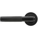 From The Anvil - Brompton Lever on Rose Set (Plain) - Unsprung - Matt Black - 50009 - Choice Handles