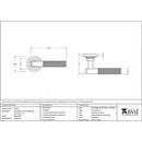 From The Anvil - Brompton Lever on Rose Set (Art Deco) - Unsprung - Matt Black - 50010 - Choice Handles