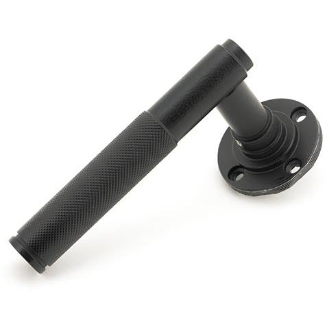From The Anvil - Brompton Lever on Rose Set (Square) - Unsprung - Matt Black - 50012 - Choice Handles