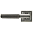 From The Anvil - Brompton Lever on Rose Set (Square) - Unsprung - Pewter Patina - 50016 - Choice Handles