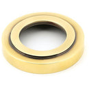 From The Anvil - Newbury Lever on Rose Set (Art Deco) - Unsprung - Aged Brass - 50018 - Choice Handles