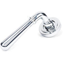 From The Anvil - Newbury Lever on Rose Set (Art Deco) - Unsprung - Polished Chrome - 50022 - Choice Handles