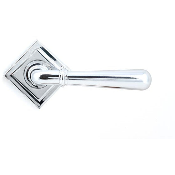 From The Anvil - Newbury Lever on Rose Set (Square) - Unsprung - Polished Chrome - 50024 - Choice Handles