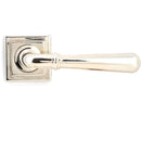 From The Anvil - Newbury Lever on Rose Set (Square) - Unsprung - Polished Nickel - 50028 - Choice Handles