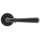 From The Anvil - Newbury Lever on Rose Set (Art Deco) - Unsprung - Aged Bronze - 50030 - Choice Handles