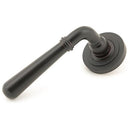 From The Anvil - Newbury Lever on Rose Set (Art Deco) - Unsprung - Aged Bronze - 50030 - Choice Handles