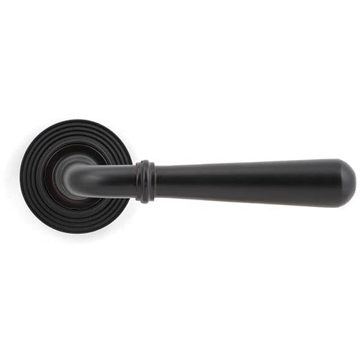 From The Anvil - Newbury Lever on Rose Set (Beehive) - Unsprung - Aged Bronze - 50031 - Choice Handles