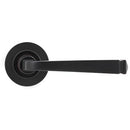 From The Anvil - Avon Round Lever on Rose Set (Plain) - Unsprung - Aged Bronze - 50057 - Choice Handles
