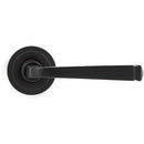 From The Anvil - Avon Round Lever on Rose Set (Art Deco) - Unsprung - Aged Bronze - 50058 - Choice Handles