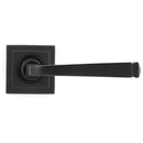 From The Anvil - Avon Round Lever on Rose Set (Square) - Unsprung - Aged Bronze - 50060 - Choice Handles