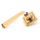 From The Anvil - Avon Round Lever on Rose Set (Square) - Unsprung - Polished Bronze - 50064 - Choice Handles
