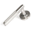From The Anvil - Brompton Lever on Rose Set (Plain) - Unsprung - Satin Marine SS (316) - 50065 - Choice Handles