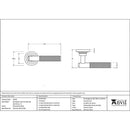 From The Anvil - Brompton Lever on Rose Set (Art Deco) - Unsprung - Polished Marine SS (316) - 50070 - Choice Handles