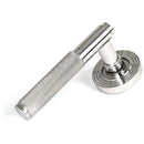 From The Anvil - Brompton Lever on Rose Set (Beehive) - Unsprung - Polished Marine SS (316) - 50071 - Choice Handles