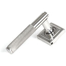 From The Anvil - Brompton Lever on Rose Set (Square) - Unsprung - Polished Marine SS (316) - 50072 - Choice Handles
