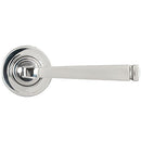 From The Anvil - Avon Round Lever on Rose Set (Plain) - Unsprung - Polished Marine SS (316) - 50077 - Choice Handles
