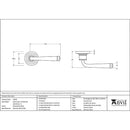 From The Anvil - Avon Round Lever on Rose Set (Art Deco) U - Polished Marine SS (316) - 50078 - Choice Handles