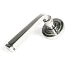 From The Anvil - Avon Round Lever on Rose Set (Art Deco) U - Polished Marine SS (316) - 50078 - Choice Handles