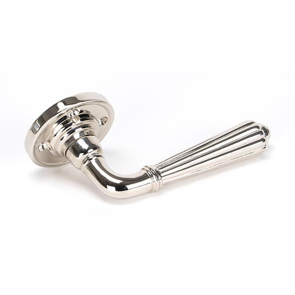 From The Anvil - Hinton Lever on Rose Set - Unsprung - Polished Nickel - 50082 - Choice Handles