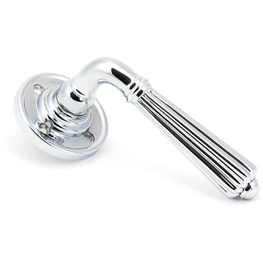 From The Anvil - Hinton Lever on Rose Set - Unsprung - Polished Chrome - 50083 - Choice Handles