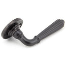 From The Anvil - Hinton Lever on Rose Set - Unsprung - Aged Bronze - 50084 - Choice Handles