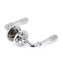 From The Anvil - Reeded Lever on Rose Set - Unsprung - Polished Chrome - 50088 - Choice Handles