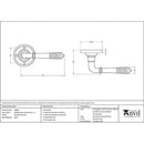 From The Anvil - Reeded Lever on Rose Set - Unsprung - Polished Chrome - 50088 - Choice Handles