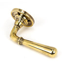 From The Anvil - Newbury Lever on Rose Set - Unsprung - Aged Brass - 50091 - Choice Handles