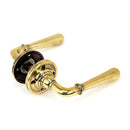 From The Anvil - Newbury Lever on Rose Set - Unsprung - Aged Brass - 50091 - Choice Handles