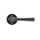 From The Anvil - Newbury Lever on Rose Set - Unsprung - Aged Bronze - 50094 - Choice Handles