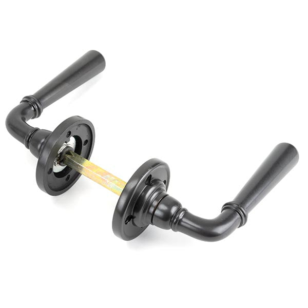 From The Anvil - Newbury Lever on Rose Set - Unsprung - Aged Bronze - 50094 - Choice Handles