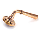 From The Anvil - Newbury Lever on Rose Set - Unsprung - Polished Bronze - 50095 - Choice Handles