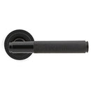 From The Anvil - Brompton Lever on Rose Set (Art Deco) - Unsprung - Aged Bronze - 50100 - Choice Handles