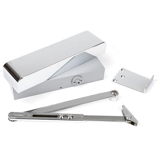 From The Anvil - Size 2-5 Door Closer & Cover - Polished Chrome - 50110 - Choice Handles