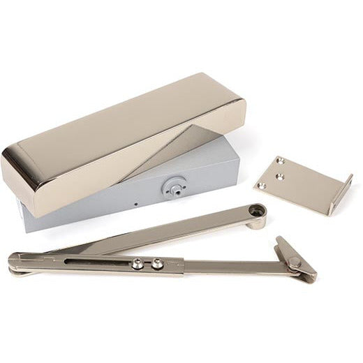 From The Anvil - Size 2-5 Door Closer & Cover - Polished Nickel - 50111 - Choice Handles
