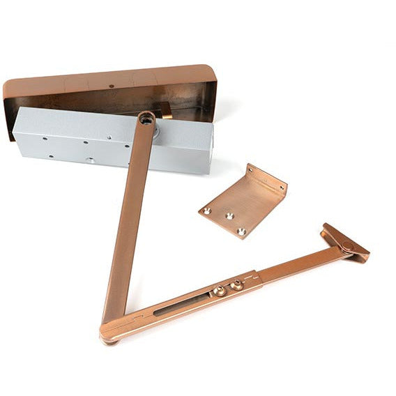 From The Anvil - Size 2-5 Door Closer & Cover - Polished Bronze - 50112 - Choice Handles