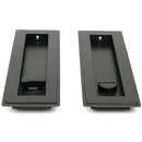 From The Anvil - 175mm Art Deco Rectangular Pull - Privacy Set - Aged Bronze - 50120 - Choice Handles