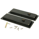 From The Anvil - 175mm Art Deco Rectangular Pull - Privacy Set - Aged Bronze - 50120 - Choice Handles