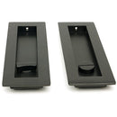 From The Anvil - 175mm Plain Rectangular Pull - Privacy Set - Aged Bronze - 50122 - Choice Handles