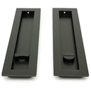 From The Anvil - 250mm Plain Rectangular Pull - Privacy Set - Aged Bronze - 50123 - Choice Handles