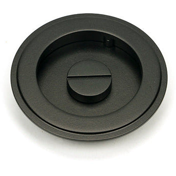 From The Anvil - 75mm Art Deco Round Pull - Privacy Set - Aged Bronze - 50129 - Choice Handles