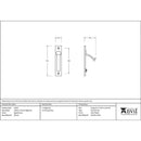 From The Anvil - 125mm x 25mm Edge Pull - Aged Bronze - 50132 - Choice Handles