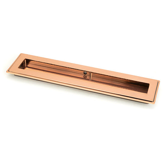From The Anvil - 250mm Art Deco Rectangular Pull - Polished Bronze - 50135 - Choice Handles