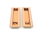 From The Anvil - 250mm Art Deco Rectangular Pull -Privacy Set - Polished Bronze - 50139 - Choice Handles