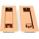 From The Anvil - 175mm Plain Rectangular Pull - Privacy Set - Polished Bronze - 50140 - Choice Handles
