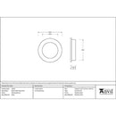 From The Anvil - 60mm Plain Round Pull - Polished Bronze - 50144 - Choice Handles