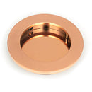 From The Anvil - 75mm Plain Round Pull - Polished Bronze - 50145 - Choice Handles